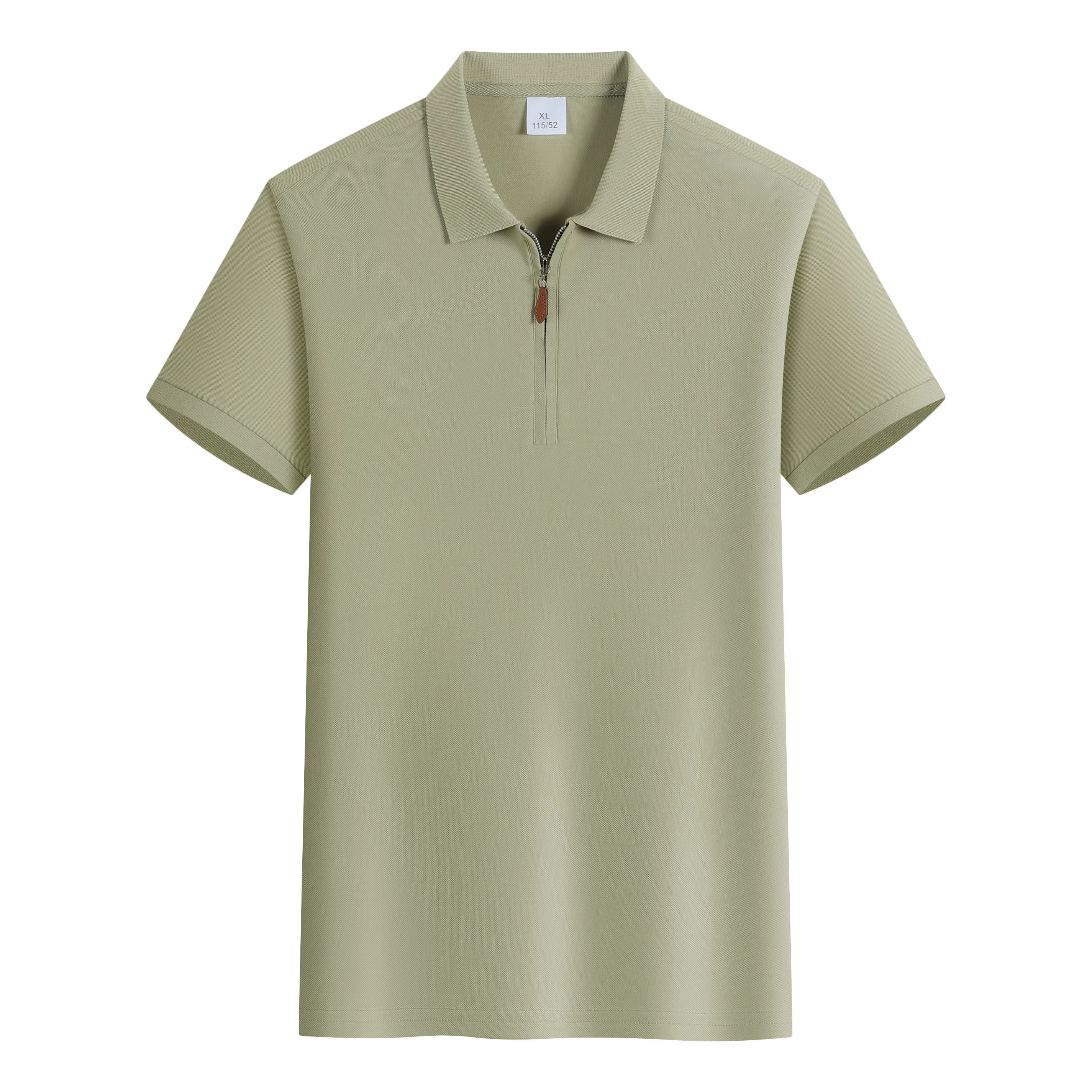 Polo sport uni zippé pour homme – Coupe ajustée, idéal pour le bureau et les occasions décontractées