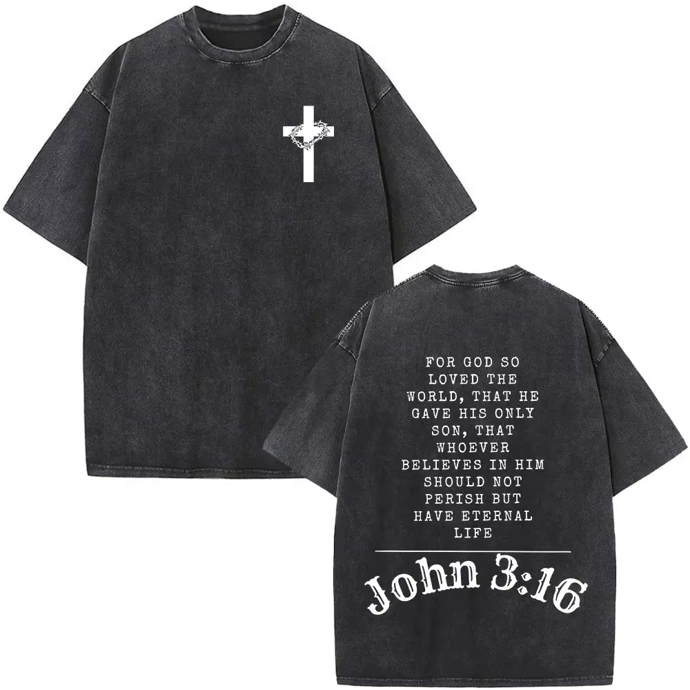 T-shirt « Faith Over Fear » avec verset biblique pour hommes et femmes, style chrétien Jésus, vintag