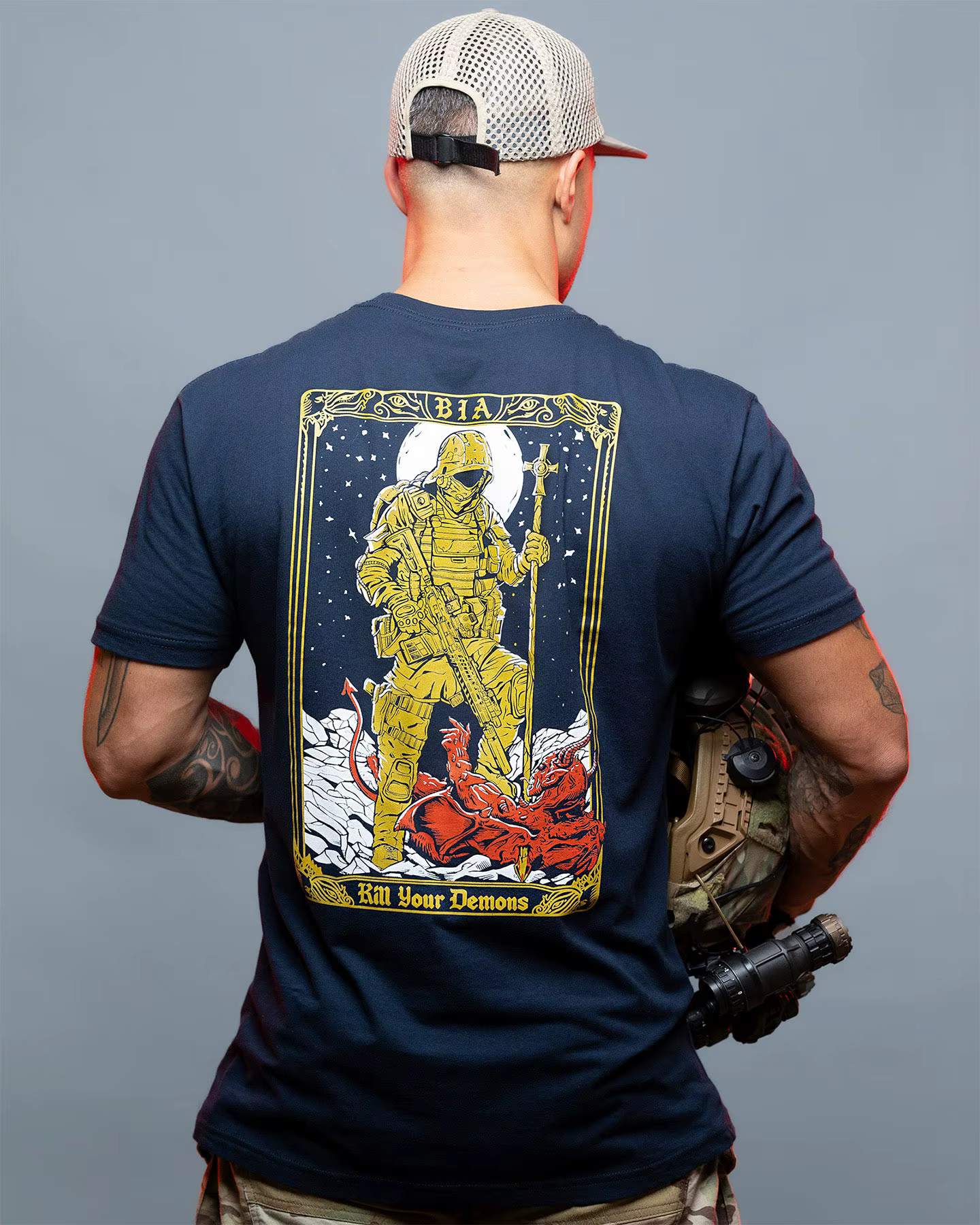Kill Your Demons _ T-Shirt - Convient pour les vêtements de sport en pur coton