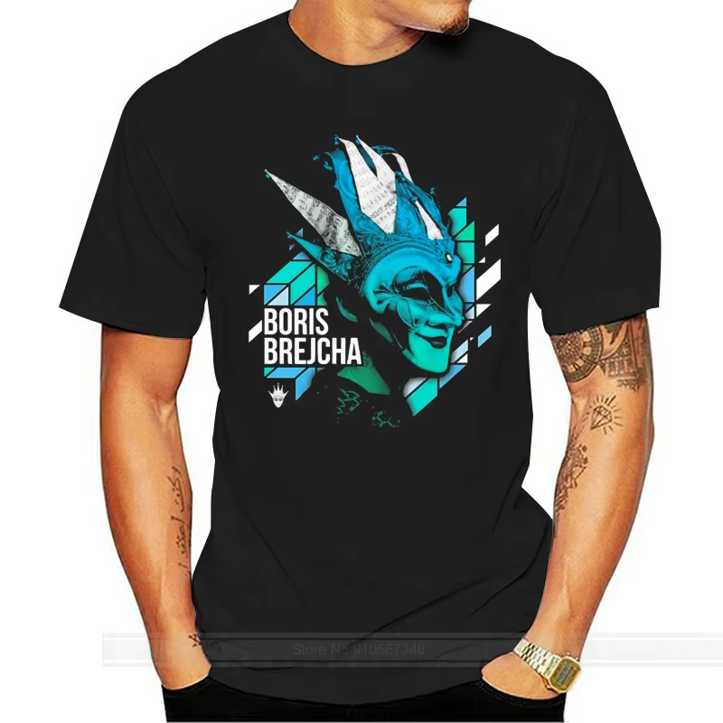 Boris Brejcha Dj t-shirt noir court hommes femmes coton t-shirt hommes mode d'été t-shirt taille eur