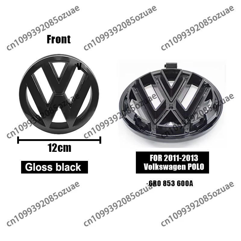 Emblème de voiture VW 120 mm 110 mm, logo avant et arrière, insigne arrière 6R0853600A, accessoire p