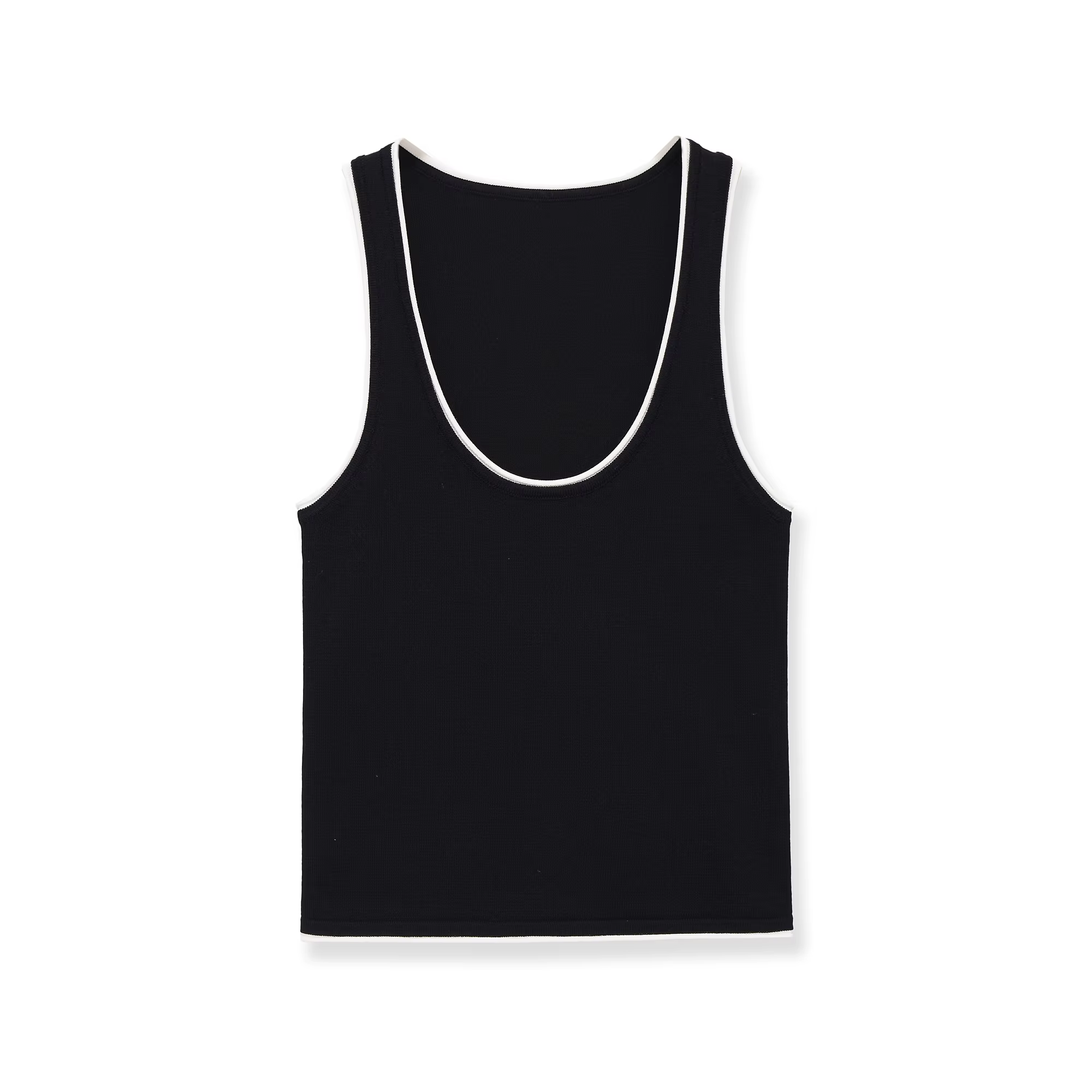 Haut tricoté classique pour femme avec bordure, style polyvalent et tendance, nouveau modèle en poly