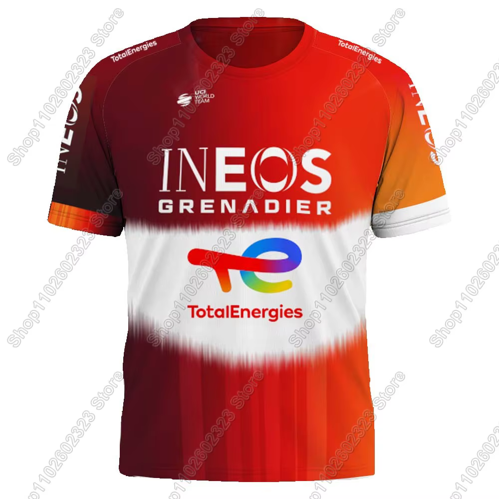 France Tour Ineos Grenadiers t-shirt 2025 maillot de cyclisme entraînement hauts de course maillot d