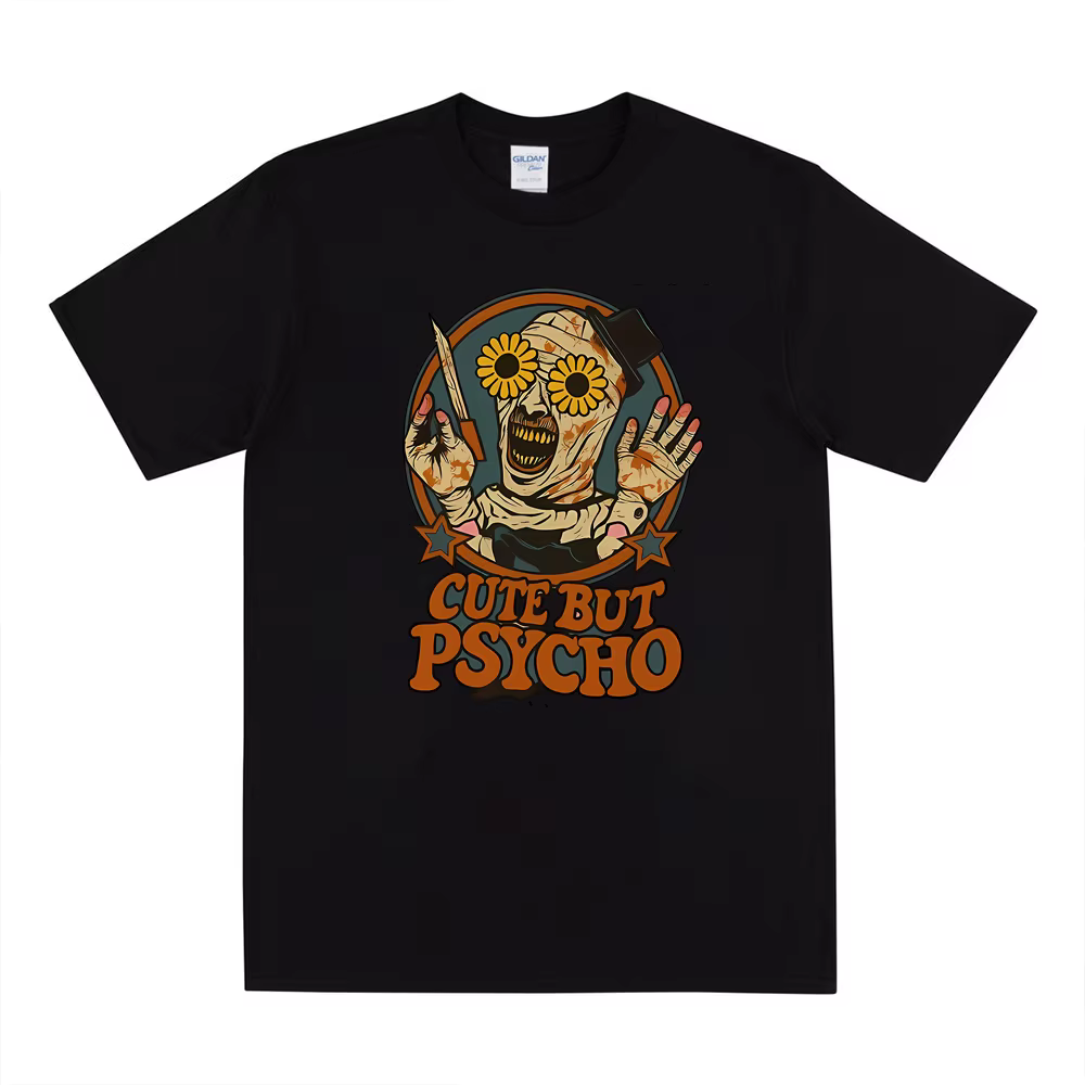 Terrifier Halloween film d'horreur chemise Art le Clown mignon mais psychopathe graphique t-shirt Ar