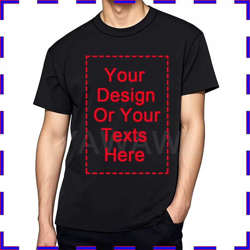 T-shirts homme sur mesure coton été votre conception ici t-shirts pour hommes femmes T-shirt personn
