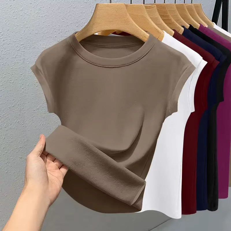 T-shirt sans manches côtelé pour femme, nouvelle collection 2026, tendance, coupe ajustée, col rond,