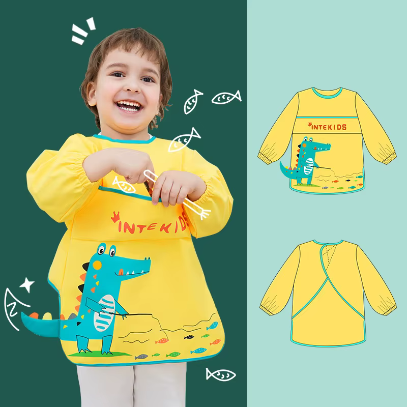 Bavoirs pour enfants mignon dessin animé bébé bavoir imperméable infantile manger enfants dessin à m