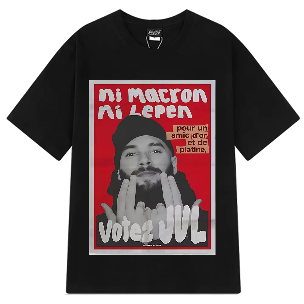 T-shirts graphiques tendance JUL du rappeur français pour hommes et femmes, T-shirt hip-hop à manche