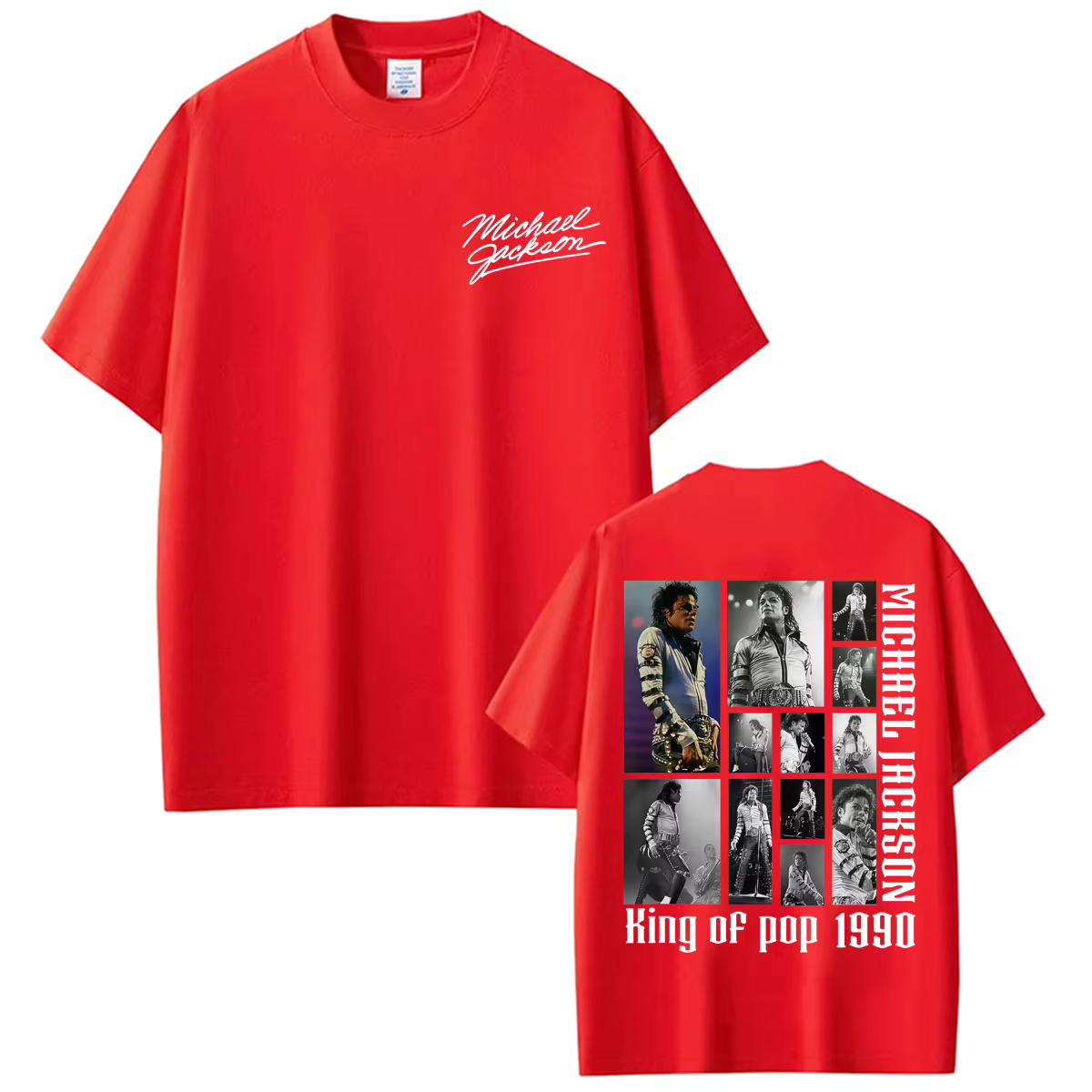T-shirts d'album MJ King of Pop Michael Jackson pour hommes et femmes, mode hip hop, musique pop, t-