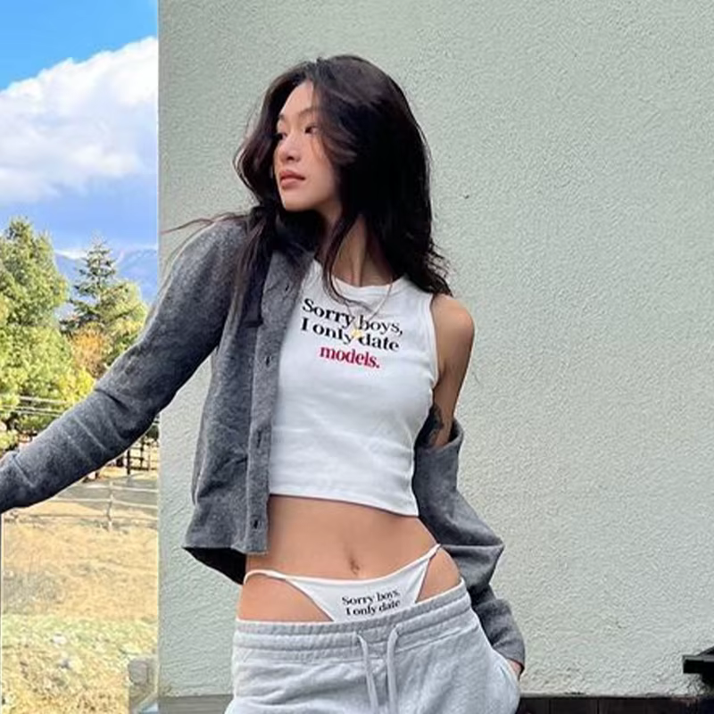 T-shirt imprimé lettre esthétique gothique pour femmes, Streetwear vintage, Précieux, Grunge, Y2k, C