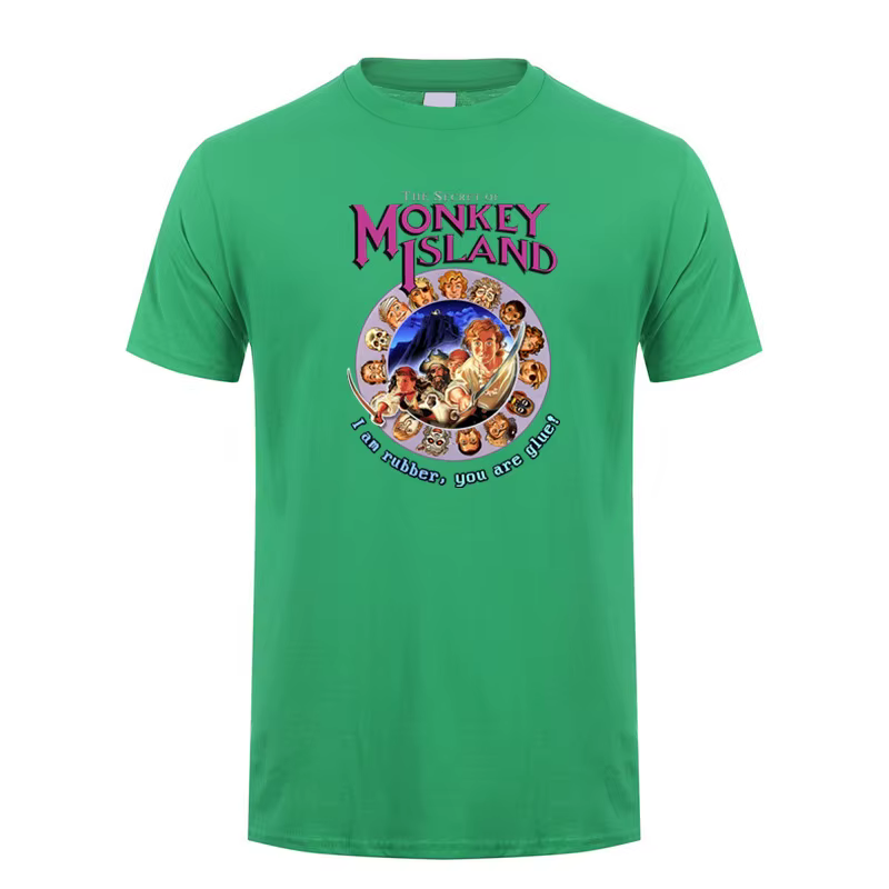 Secret de l'île des singes t-shirt été hommes coton à manches courtes T-shirts drôle t-shirt homme h