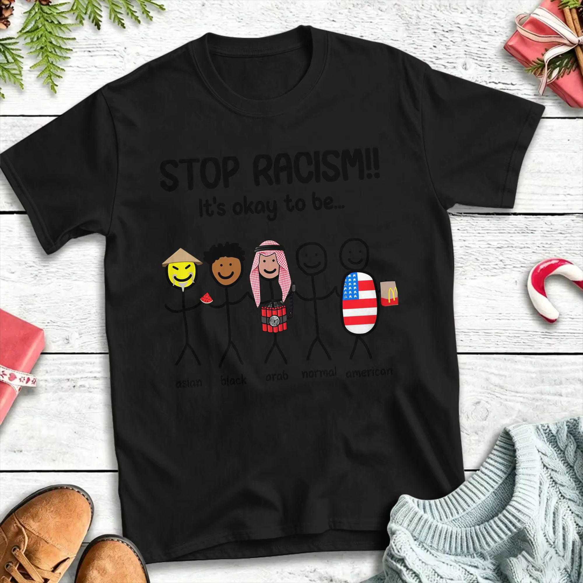 T-shirts Stop Racism It's Okay To Be Asian, 100% coton, T-shirt d'été à manches courtes, col rond, m