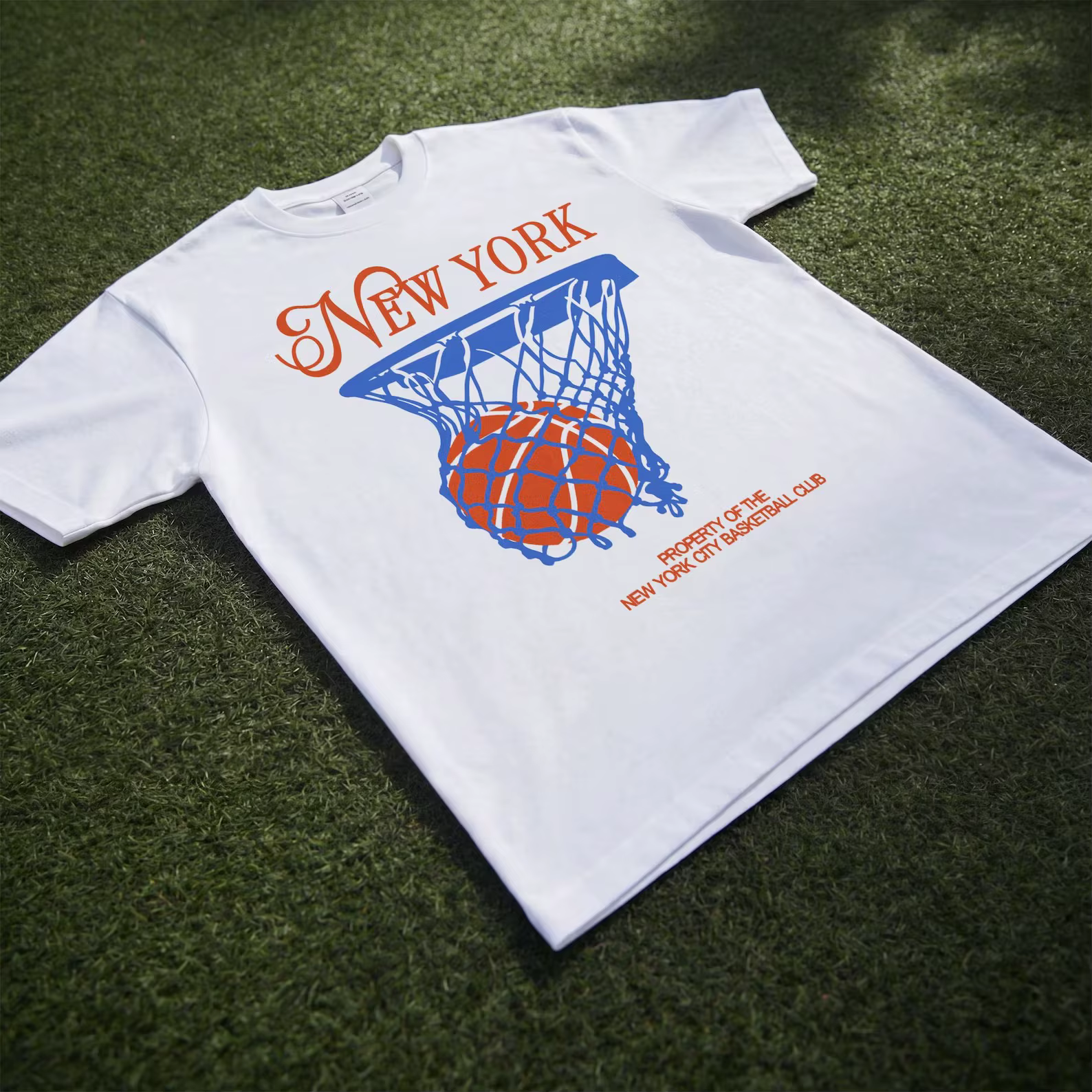 T-shirt de basket-ball New York pour homme, ensemble de survêtement d'été, hauts à col rond et manch