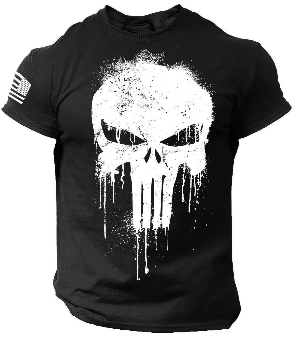 T-shirt pour homme, imprimé 3D, motif militaire patriotique, t-shirt oversize à manches courtes, vêt
