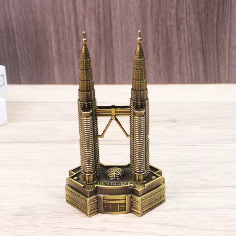 Modèles de tour jumelle de Kuala Lumpur, décorations et ornements pour la maison, Souvenirs de voyag