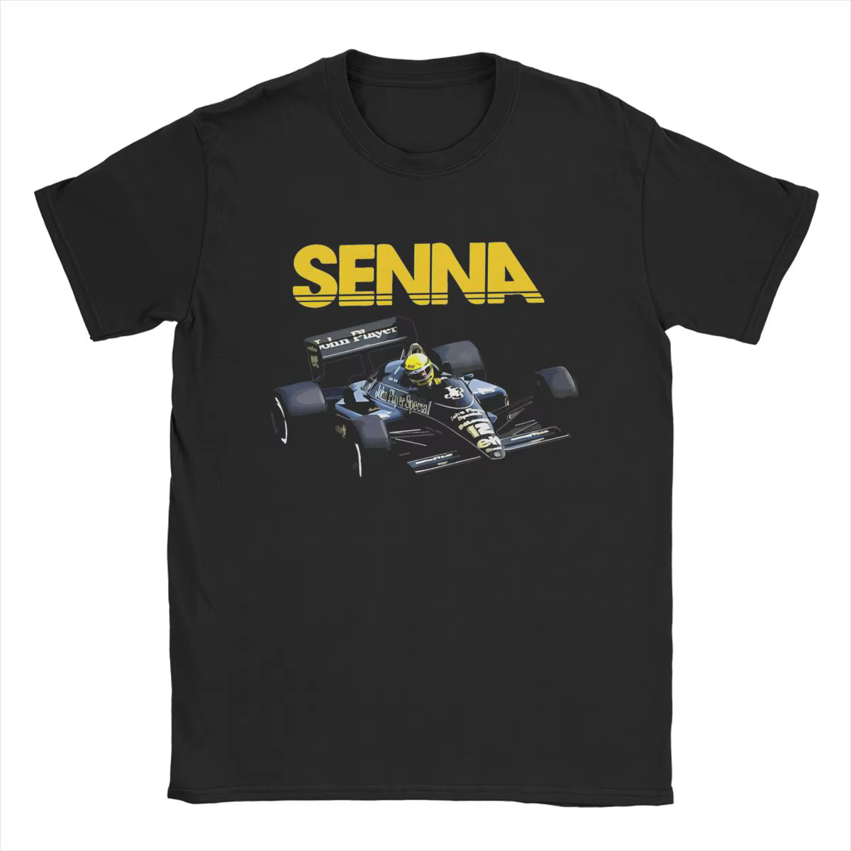 Ayrton Scannelle-T-shirt à manches courtes et col rond pour homme, humoristique, en pur coton, John 
