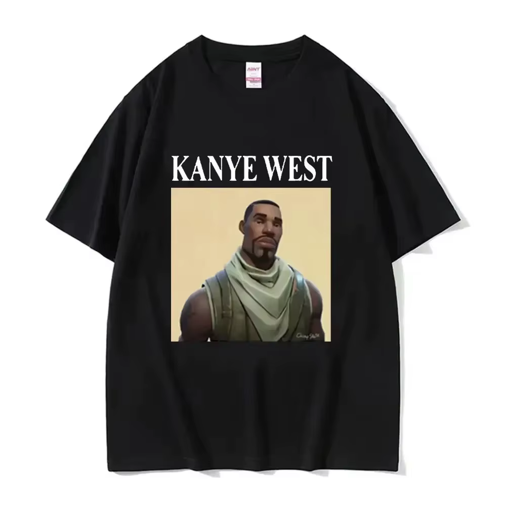 T-shirt drôle Kanye West Meme pour hommes, style vintage Hip Hop Rap, T-shirt à manches courtes pour