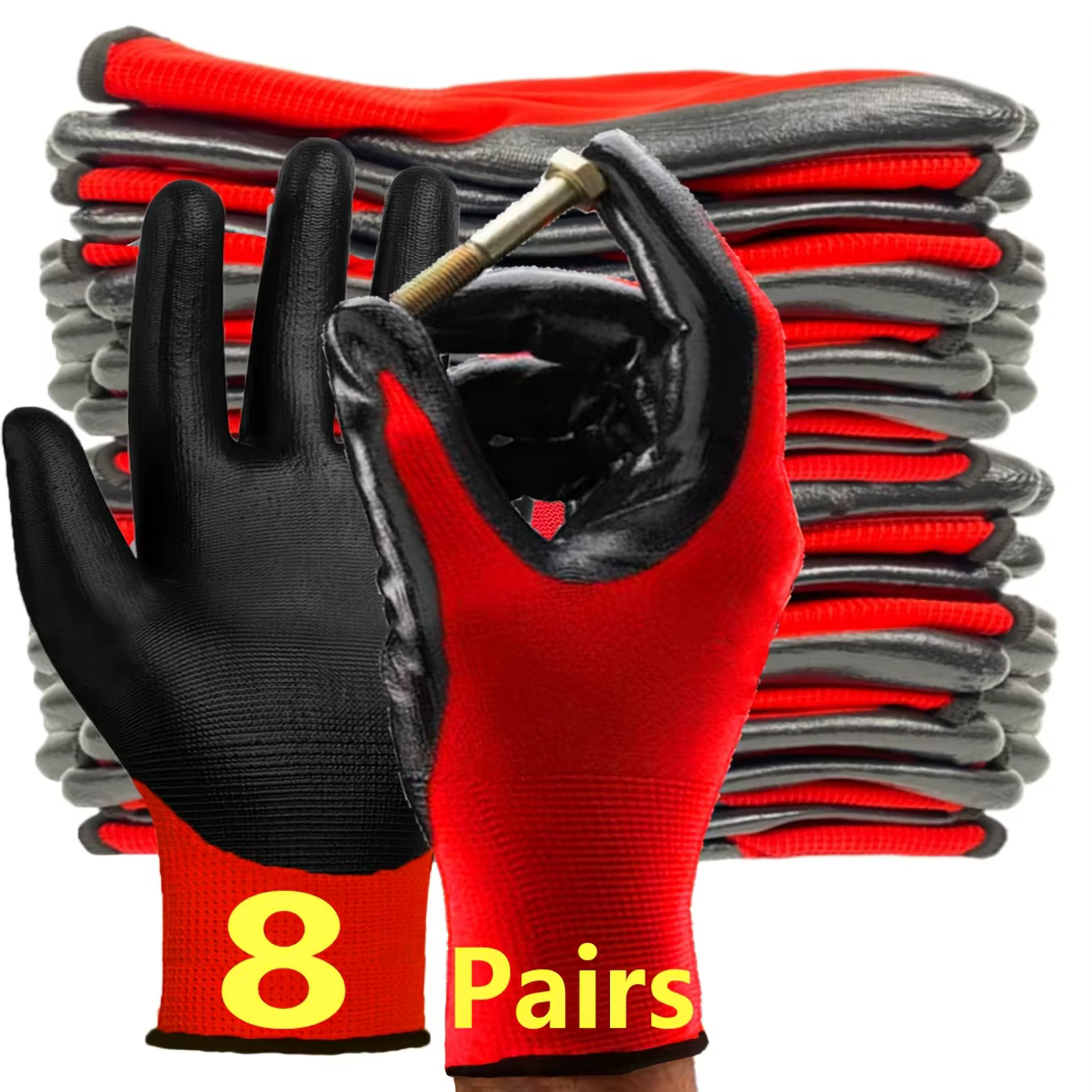 Gants de jardinage ergonomiques effet seconde peau, avec protection du pouce et de la paume, multico
