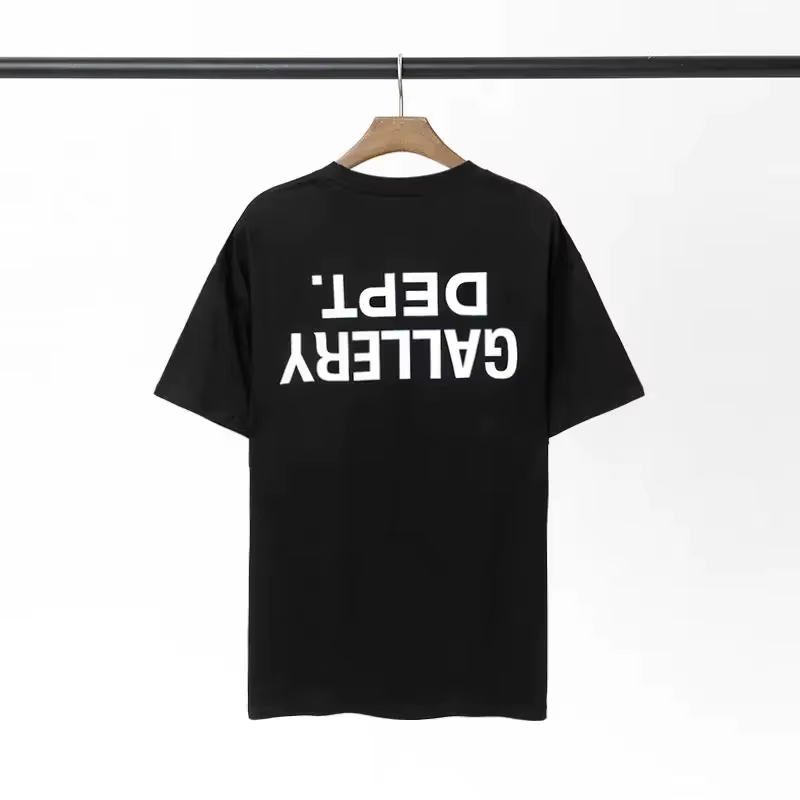 GALLERY DEPT inspiré revers imprimé T-Shirt 100% coton surdimensionné Streetwear T-Shirt hommes femm