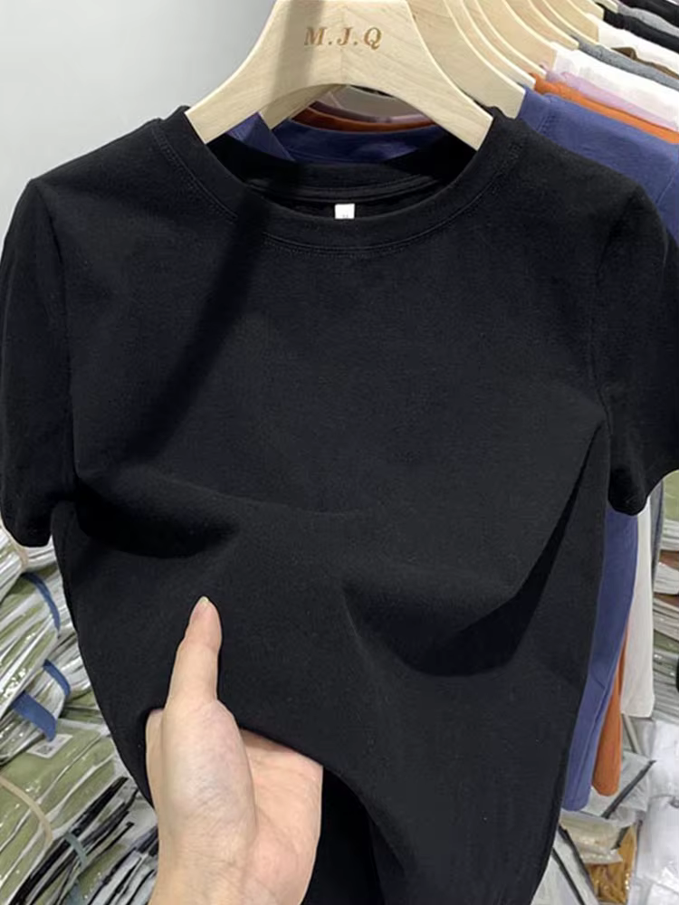 Femmes T-Shirt filles T-Shirt femme vêtements hauts coton T-Shirt femme à manches courtes printemps