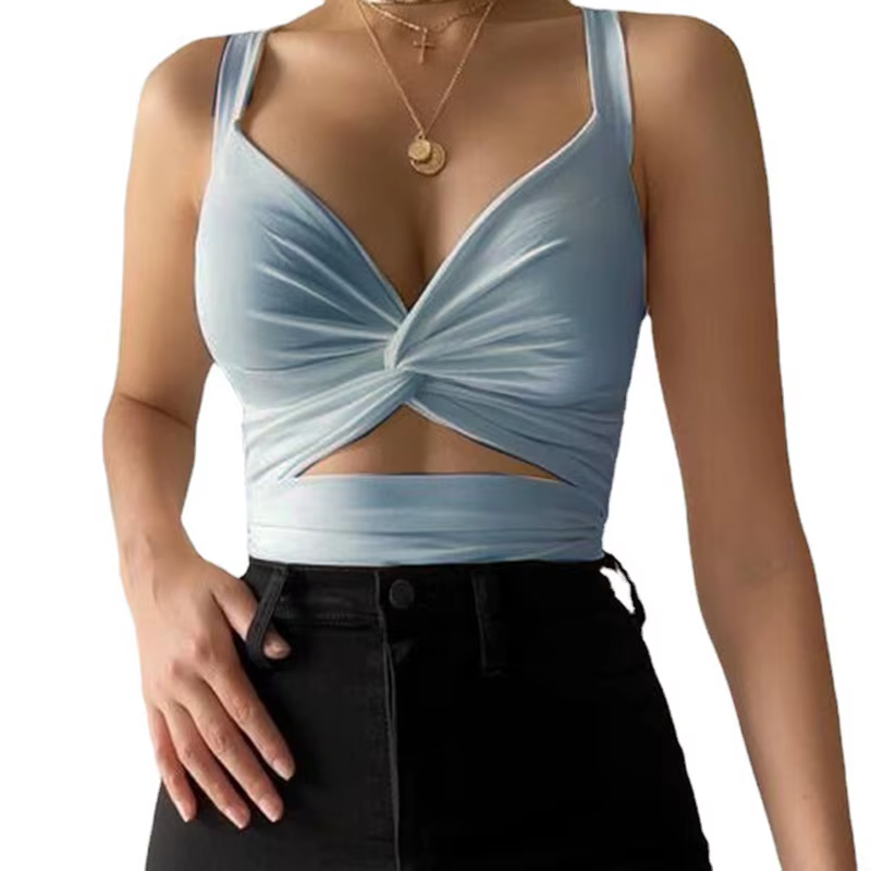 Haut tubulaire court en fibre pour femme, noir et blanc, court, médicaments pour dames, glaçure, pré