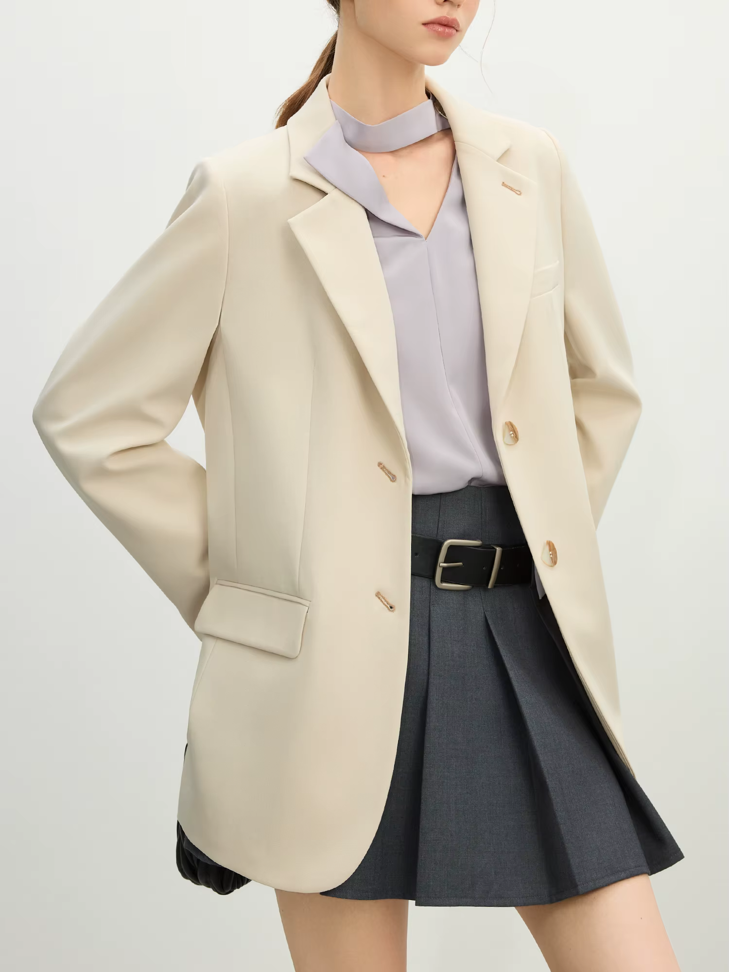 FSLE polyvalent Style élégant Blazer veste pour femmes 2025 nouveauté Design Unique bureau haut ampl