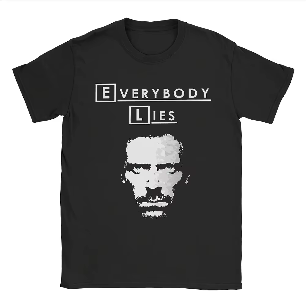 Maison des hommes MD. T-shirt de émission de télévision avec dr. House Medical Chart imprimé texte b