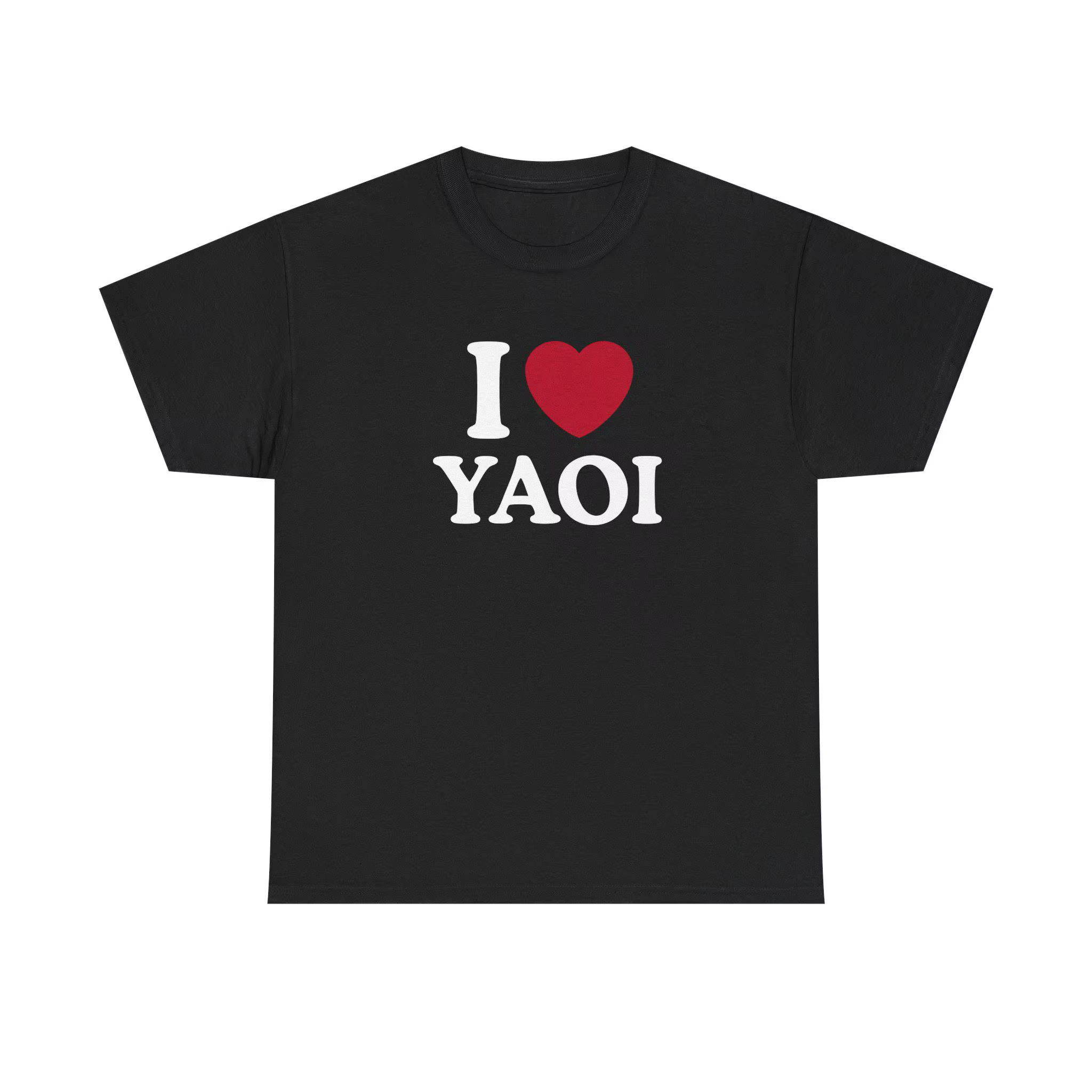 Hommes j'aime Yaoi t-shirs BL ample Prue coton imprimé graphique T-shirt pour hommes femmes col rond
