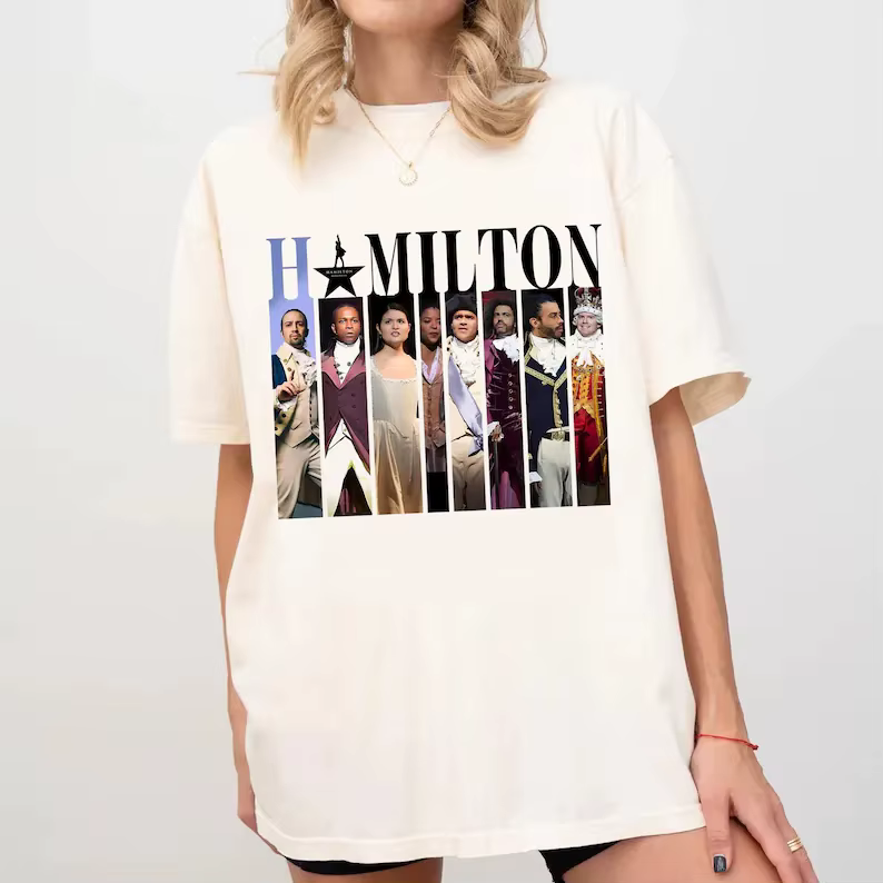 T-shirt Alexander Hamilton, T-shirt pour fans de Broadway pour femmes, cadeau musical américain, che