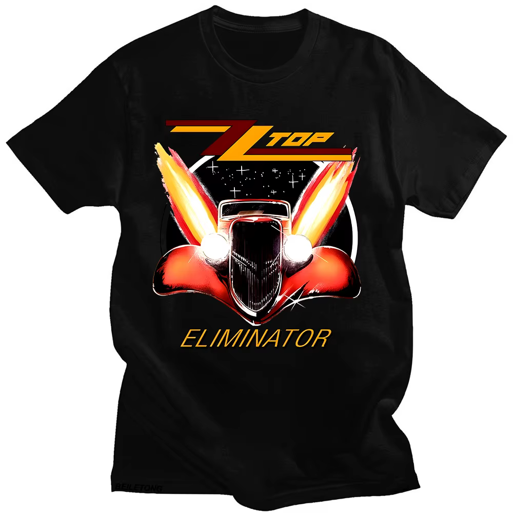 ZZ Top Eliminator 1983 Tour T-Shirt ZZ Top Rock hommes Vintage classique t-shirts été femmes/hommes 