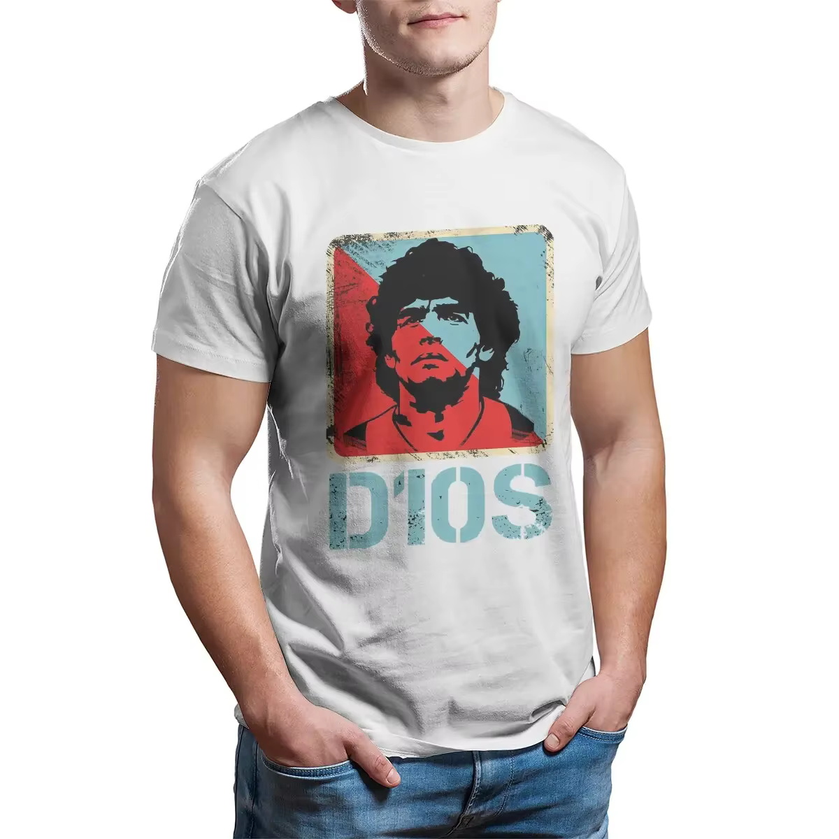 T-shirt graphique de l'équipe d'épicerie de la légende du football argentin, Diego 10, Remember Fore