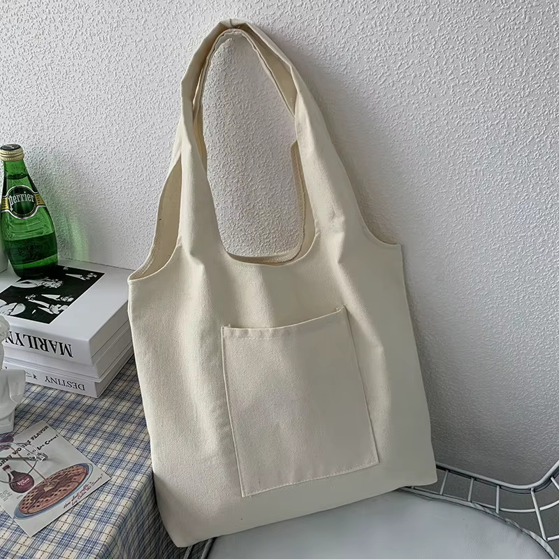 Sac fourre-tout en toile personnalisé avec impression, sac avec logo personnalisé, poche avant, sac 