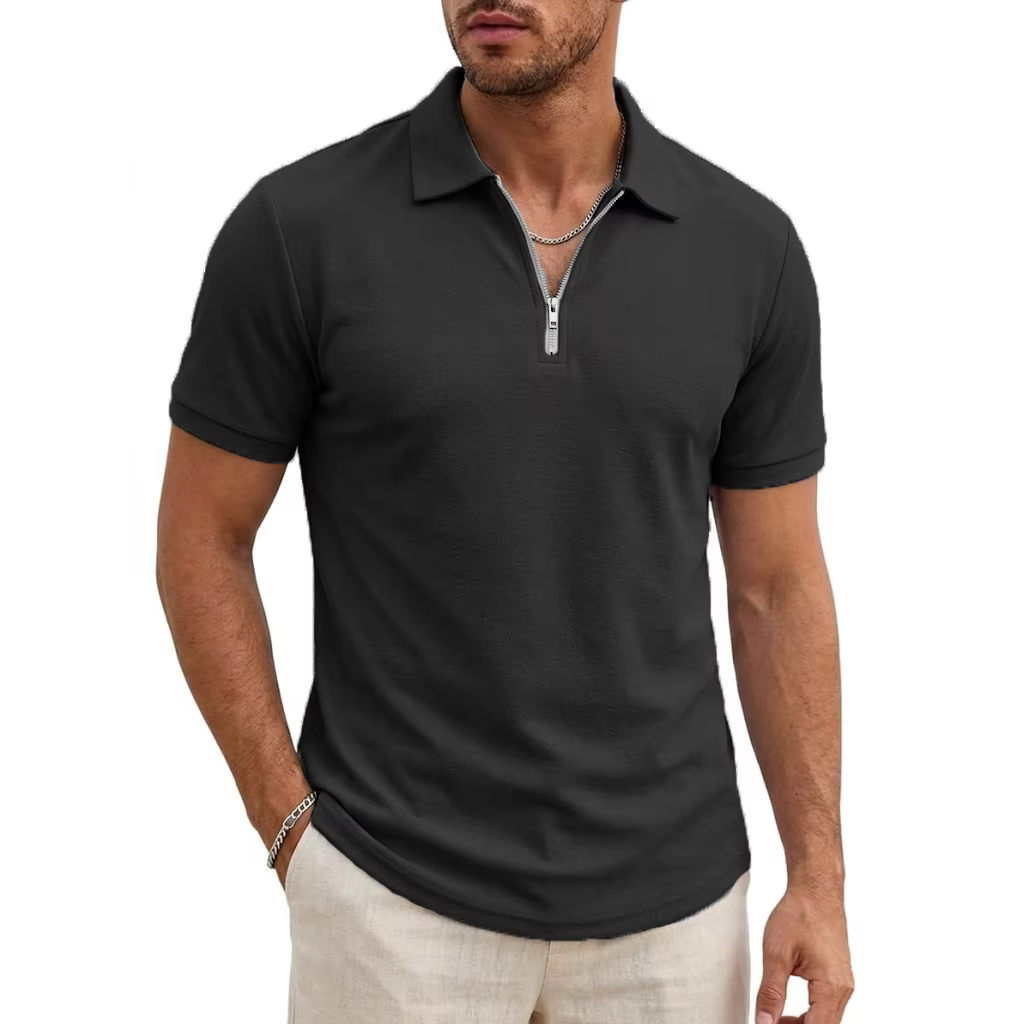 T-shirts à manches courtes pour hommes, chemises décontractées d'été pour hommes, polo léger à ferme