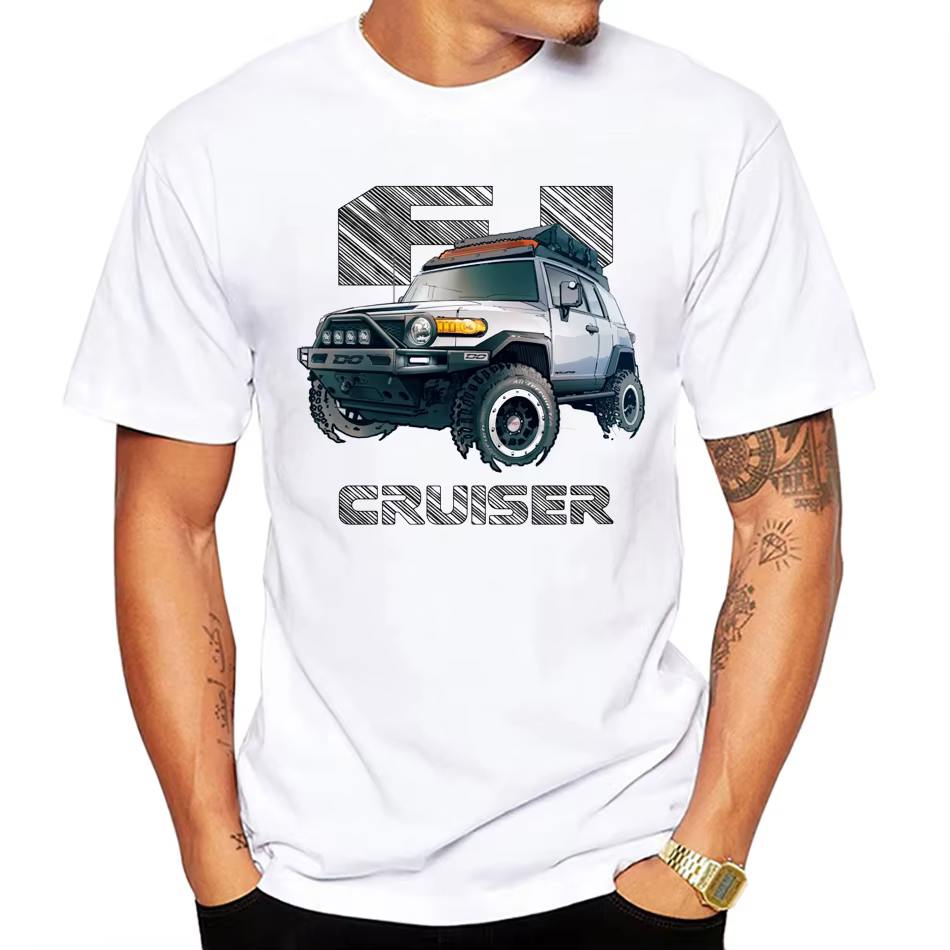 T-shirt humoristique pour hommes et femmes, Fj Cruiser 4tage Cruiser to Novelty Design, Voitures de