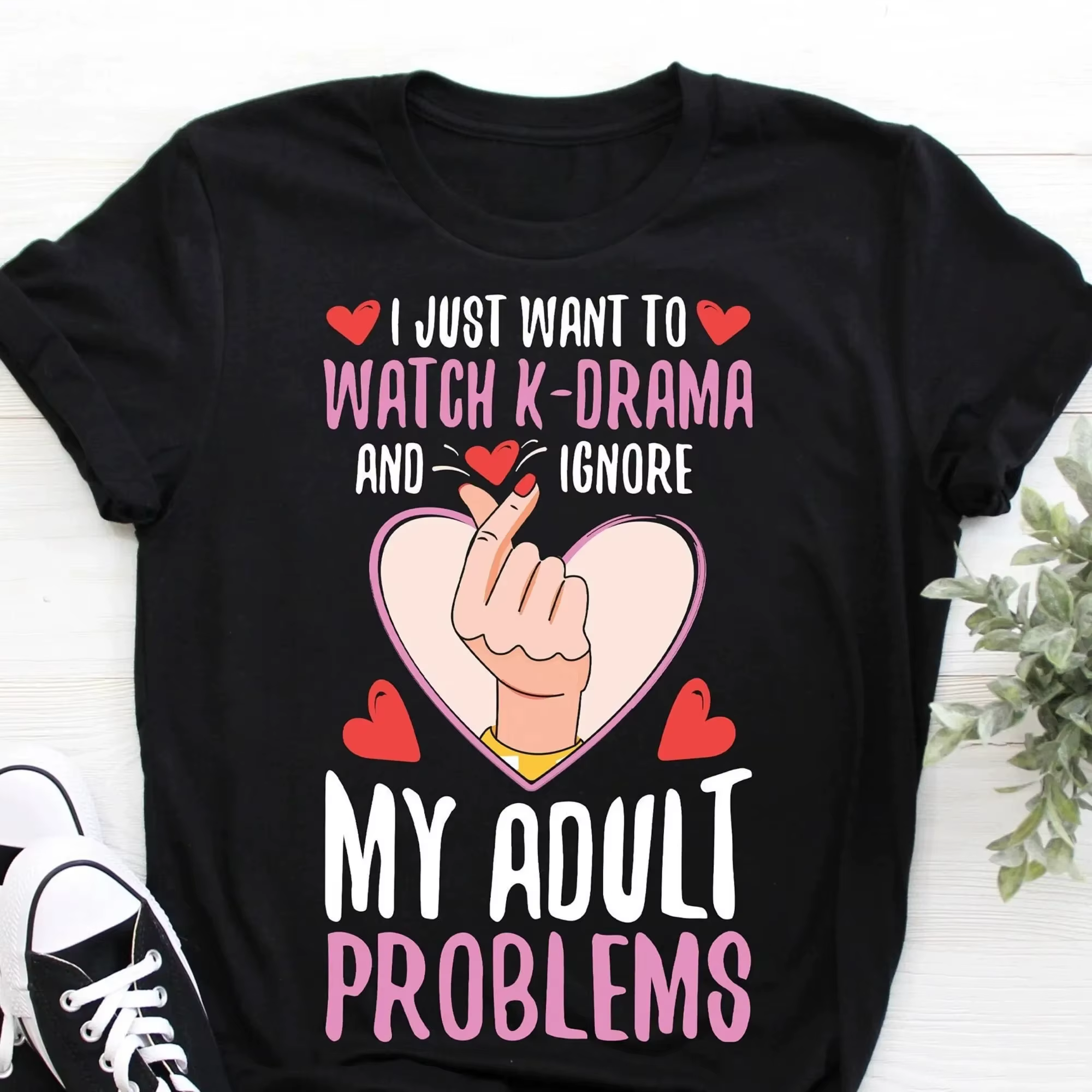 K drame Kdrama coréen émission de télévision Fans mignon drôle t-shirt Pop Kpop corée du sud amoureu