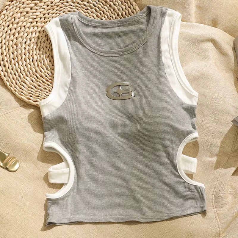 Débardeur Chic et Sexy pour femmes, haut court, Slim, Camisole, mode coréenne, été