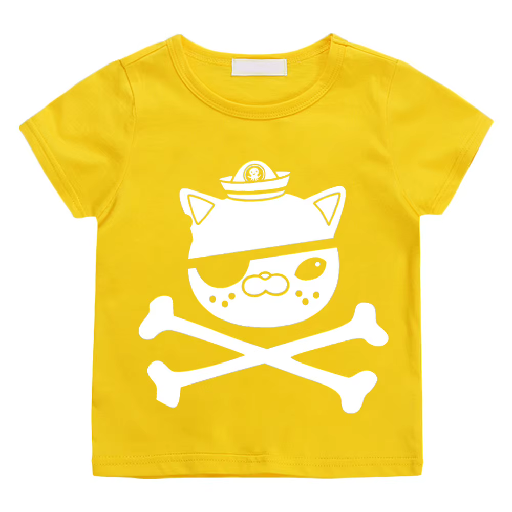 T-shirts The Octonauts 100% coton, manches courtes, de haute qualité, pour garçons et filles, T-shir