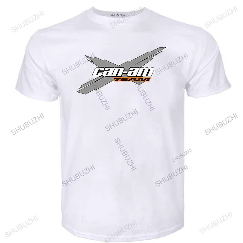 Nouveau arrivé hommes T-Shirt Can-Am équipe Brp Atv noir à manches courtes T-Shirt pour hommes plus 