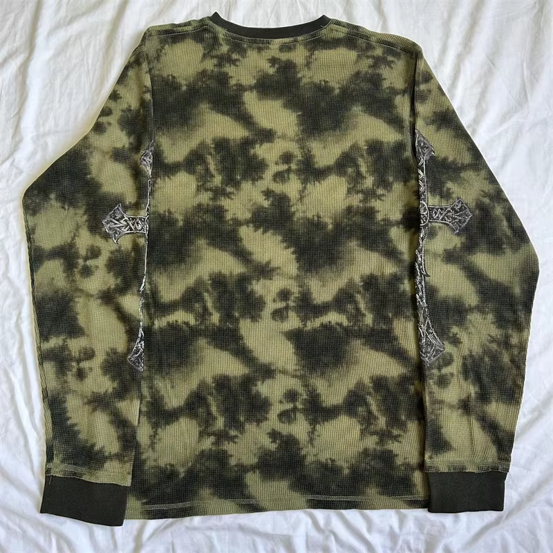 Y2k gothique Grunge croix crâne imprimé T-shirt pour femmes automne à manches longues 90s E fille Vi
