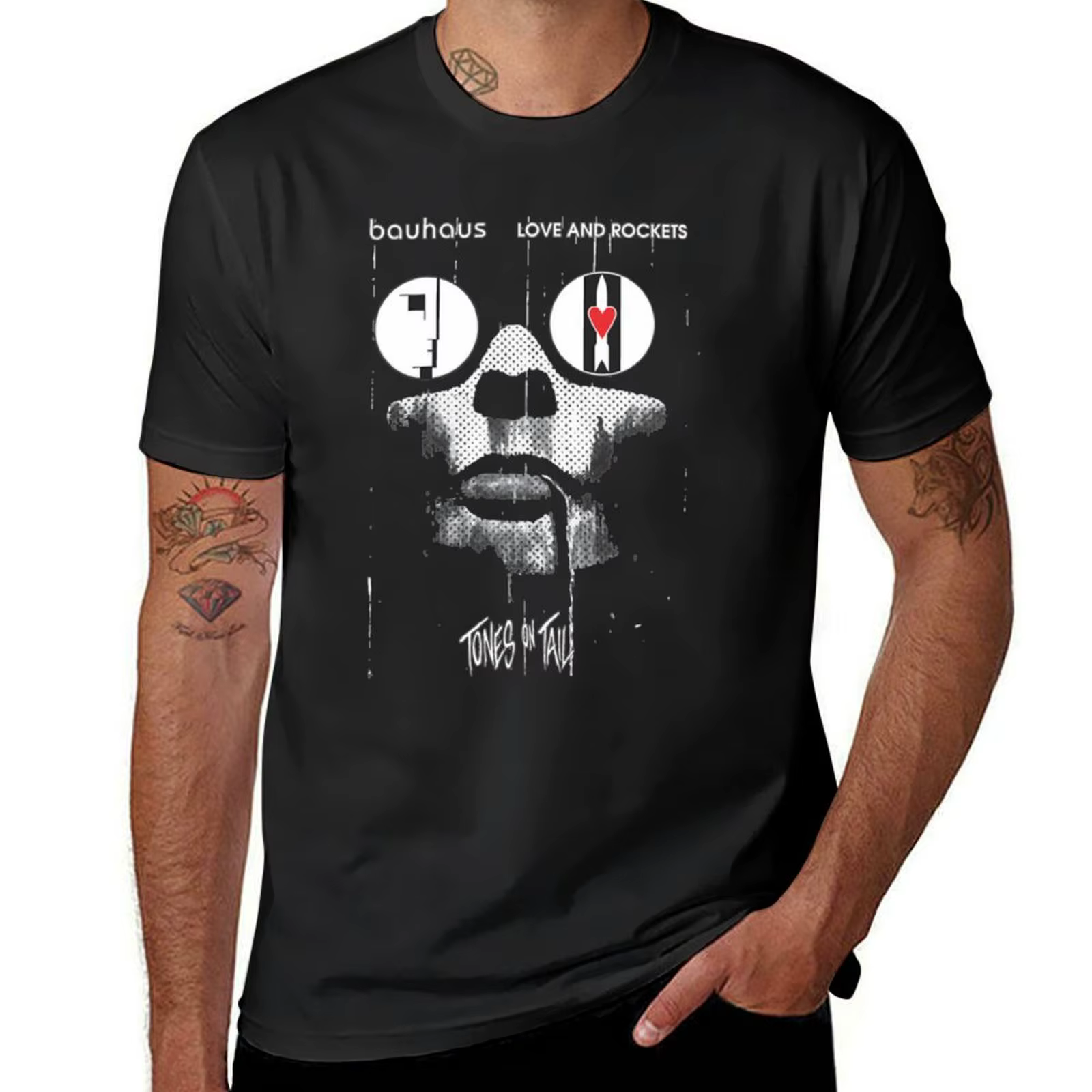 T-shirt Kevin Tones on Tail Love and Rockets pour hommes, haut d'été, chemisier grande taille, médic