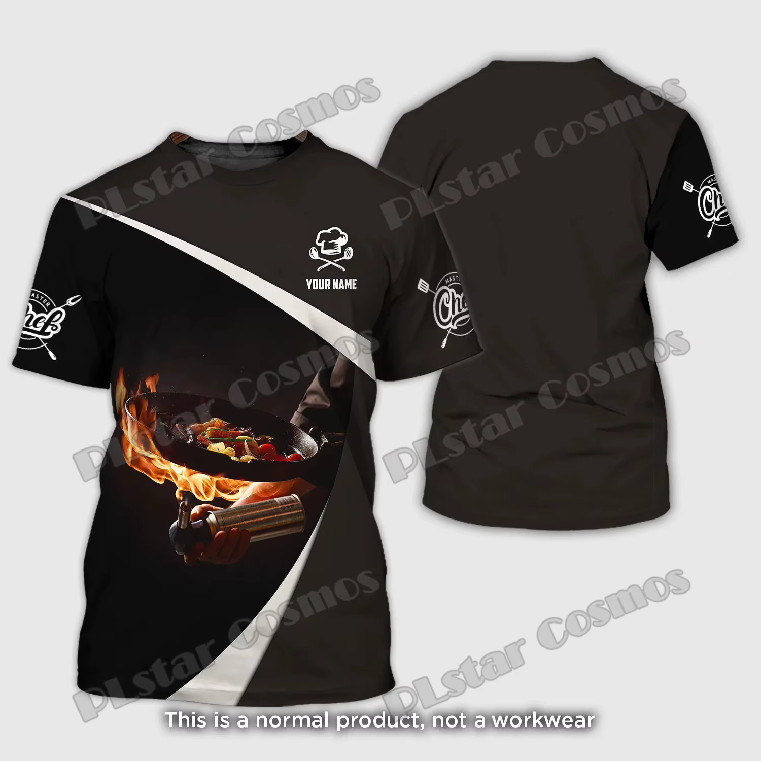 PLstar Cosmos-T-shirt décontracté unisexe avec nom personnalisé pour homme, t-shirt décontracté, cou