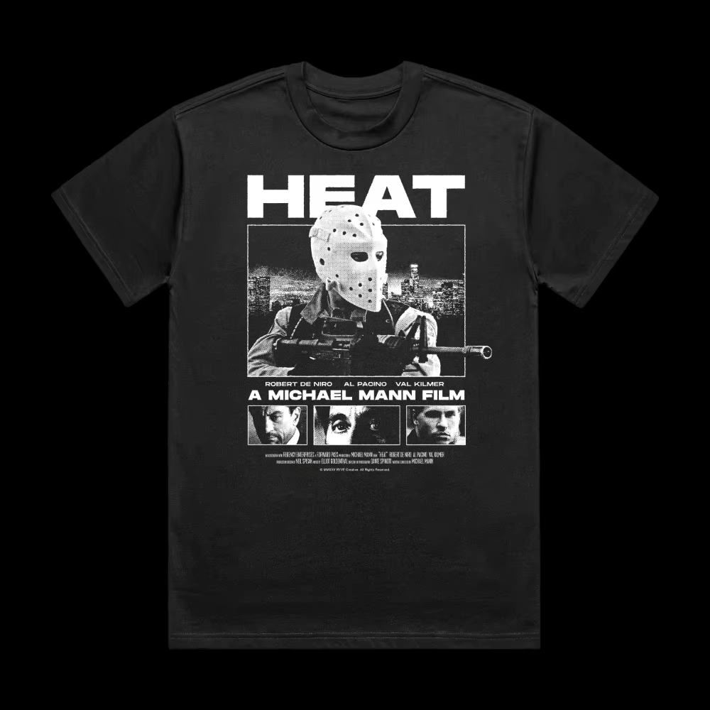 T-shirt à manches courtes avec motif Heat, unisexe, homme et femme, toutes saisons, t-shirt pour hom