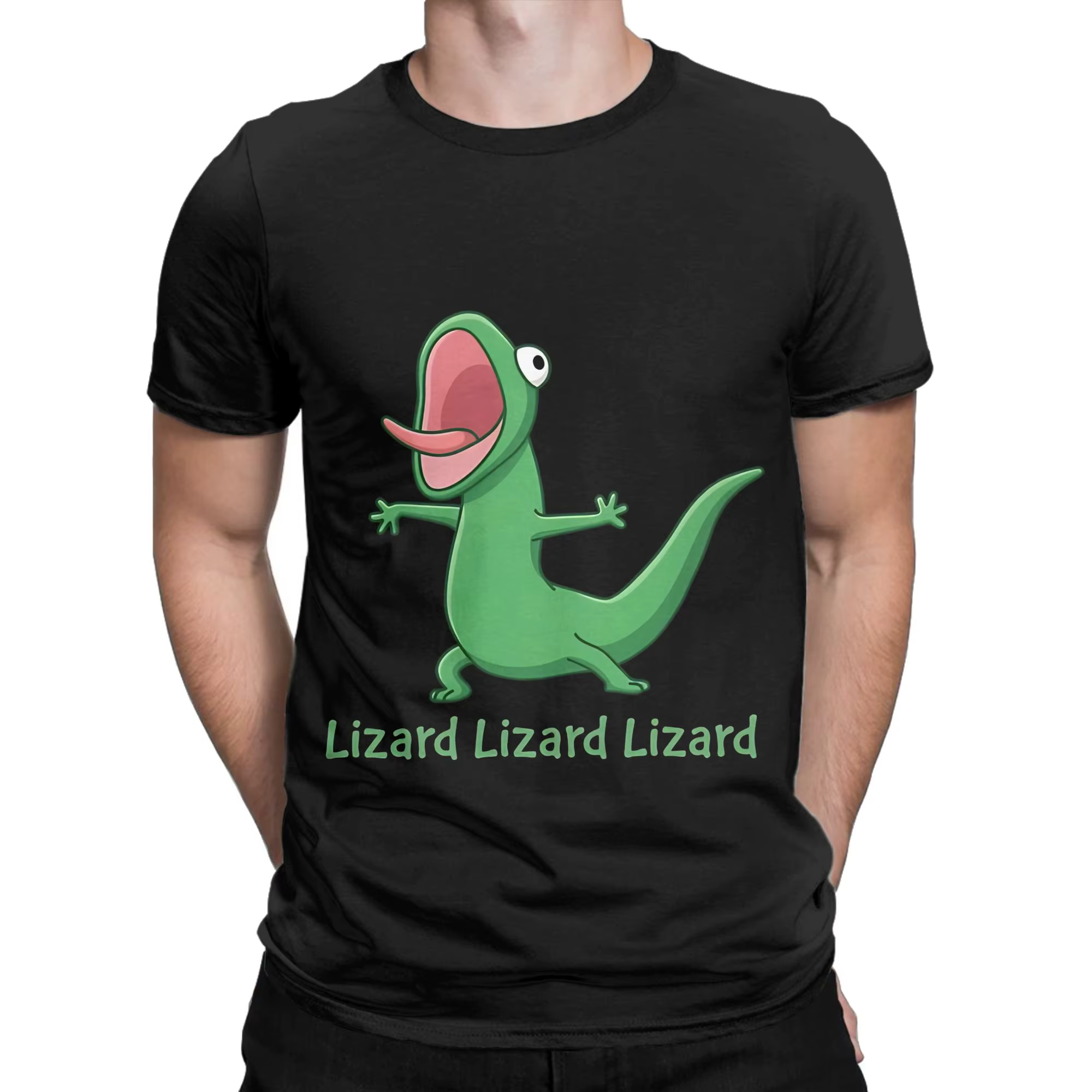 T-shirt imprimé Tom Lizard Funny Meme Lizard Lizard Hoppers Movie pour hommes et femmes, 100% coton,