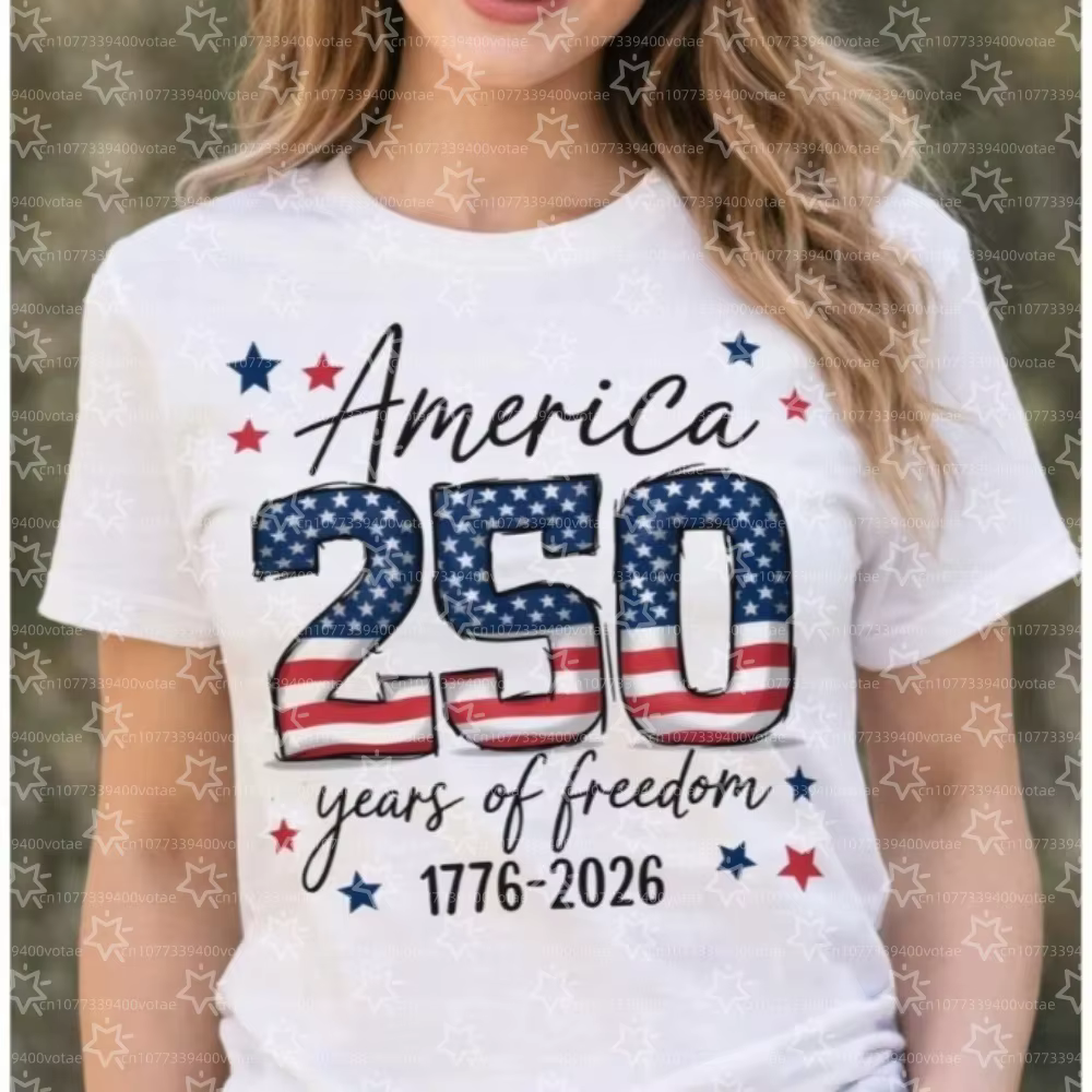 T-shirt patriotique USA 250e anniversaire – 250 ans de l'Amérique (1776-2026) – T-shirt du 4 juillet