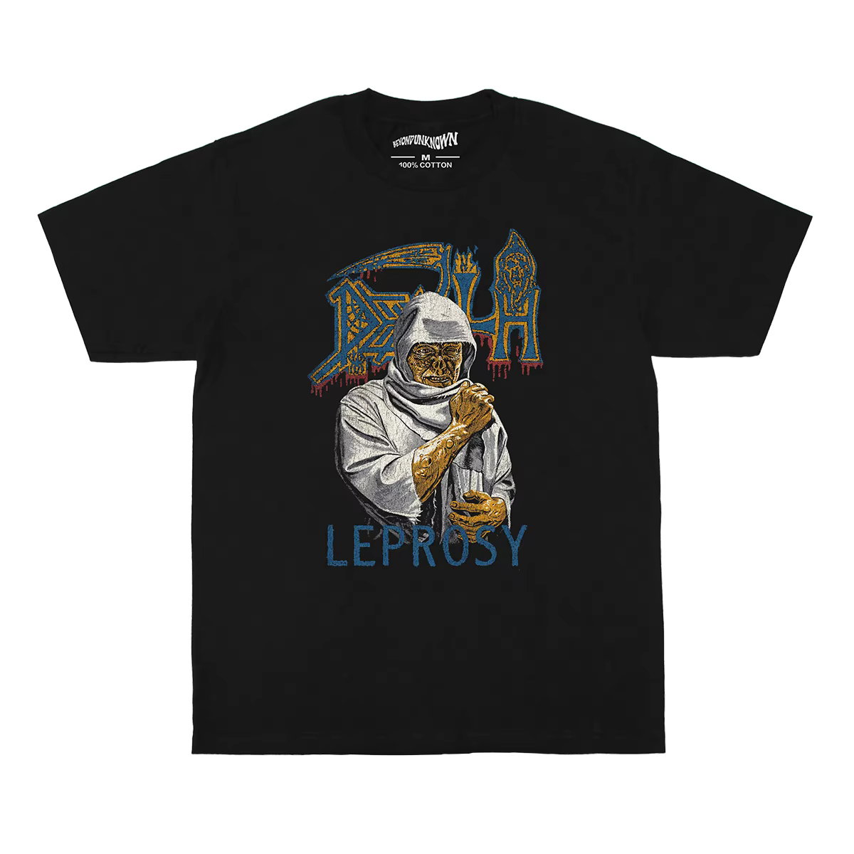 Death Leprosy T-Shirt Mantas Chuck Schuldiner métal morbide ange nécrologie rétro lavé coton vêtemen