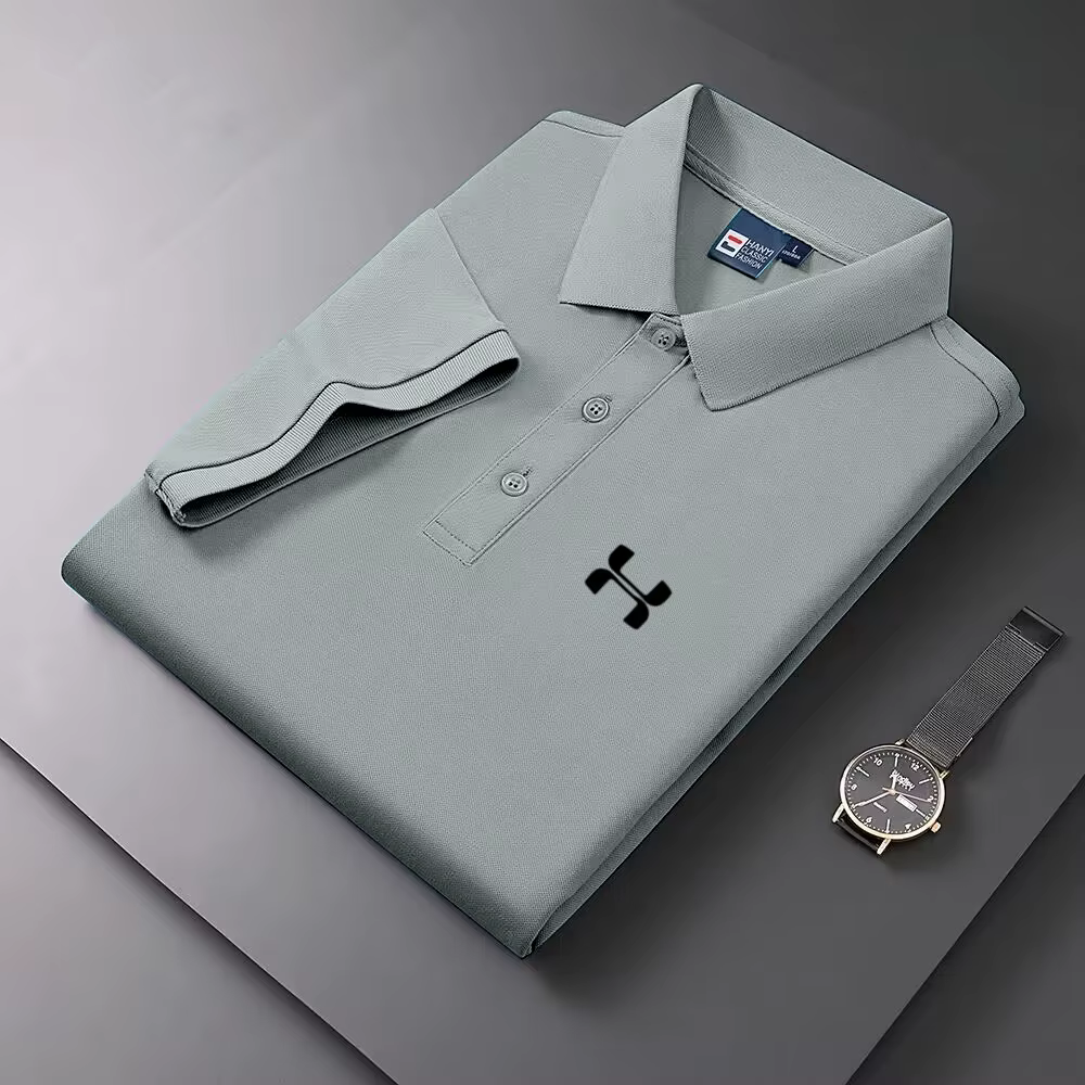 Polo à manches courtes pour homme, respirant, confortable, élastique, nouvelle collection, style déc