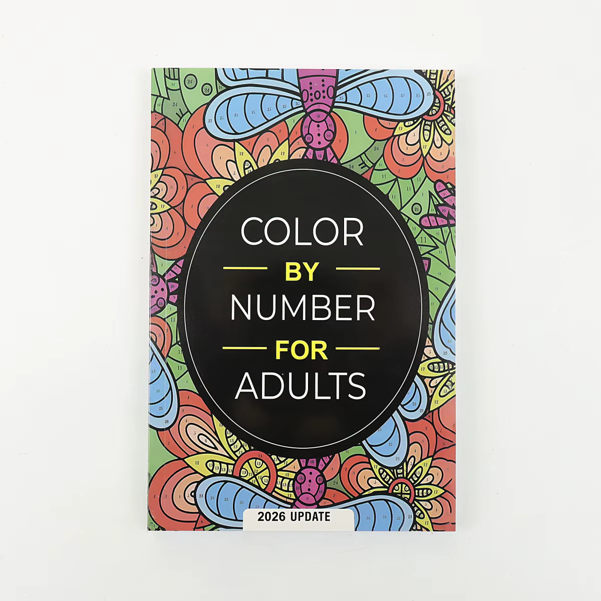 Coloriage par numéros pour adultes : relaxation et soulagement du stress pour adultes, fleurs, anima
