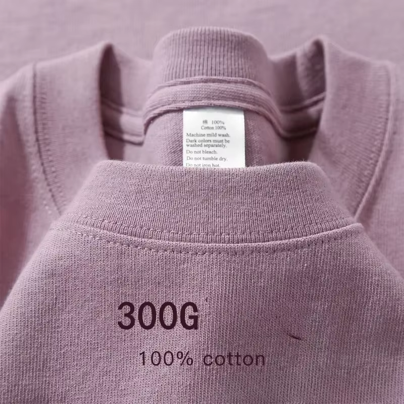 T-shirt Homme Décontracté en Coton Pur Américain 300g, Manches Courtes, Coupe Ample, Idéal pour l'Ét