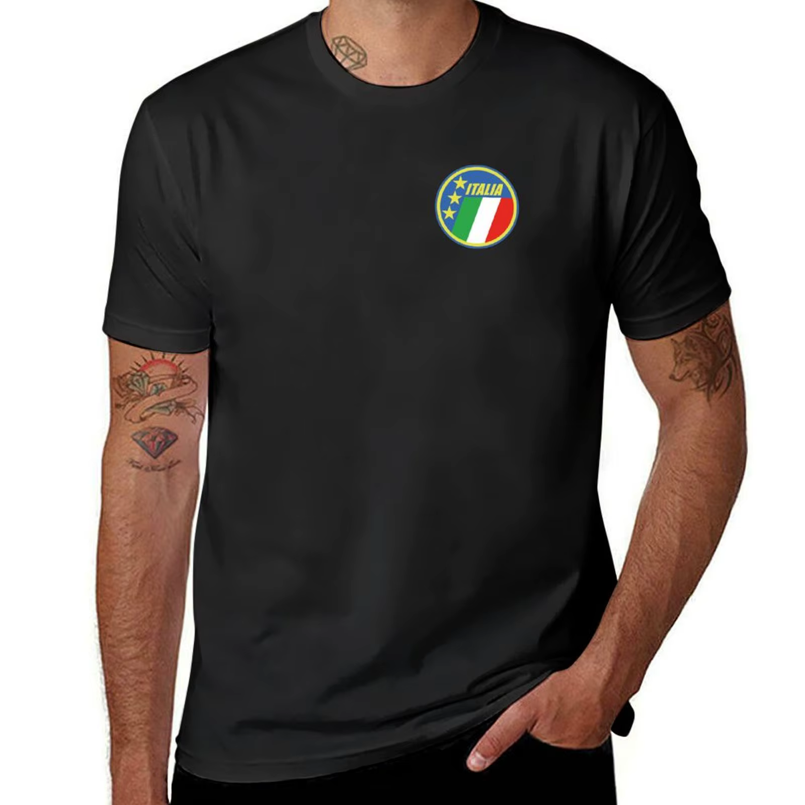 Italie 90? T-Shirt manches courtes homme, médication unie, heavyfriend, scopique
