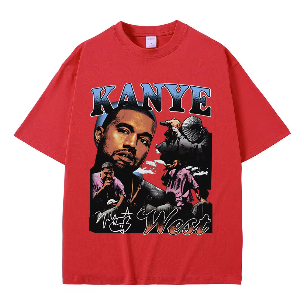 T-Shirt à Manches Courtes pour Homme, 100% Coton, Vêtement Décontracté, de Style Hip Hop et Streetwe